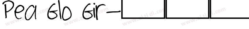 Pea Glo Gir字体转换